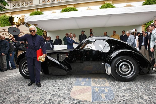 Bugatti 57SC Atlantic Concorso deleganza Villa dEste Cernobbio Como