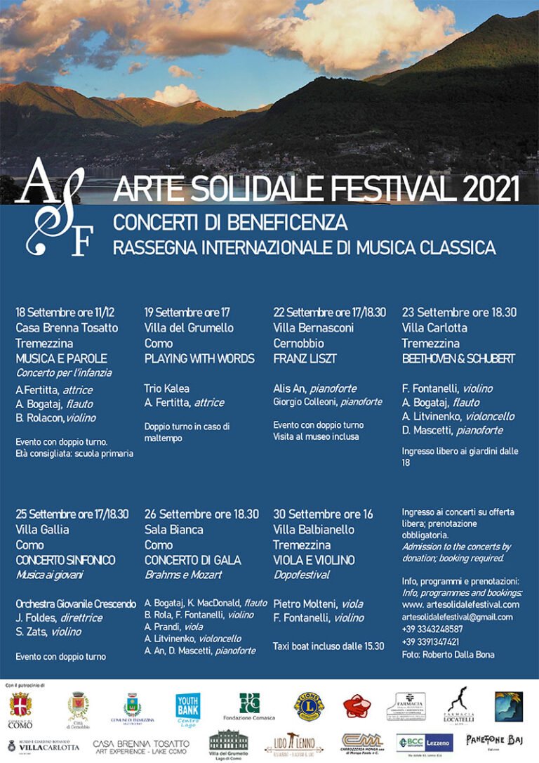 Arte Solidale festival cocerti 2021