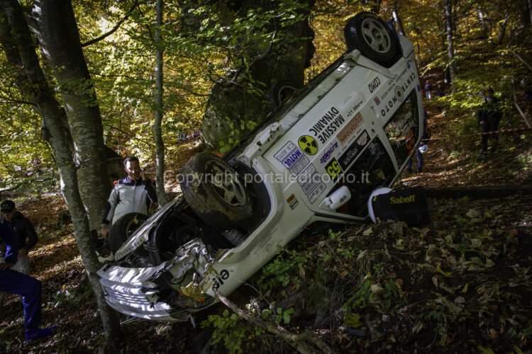 Rally Como 2021 Sormano Alpe Grande incidente 33