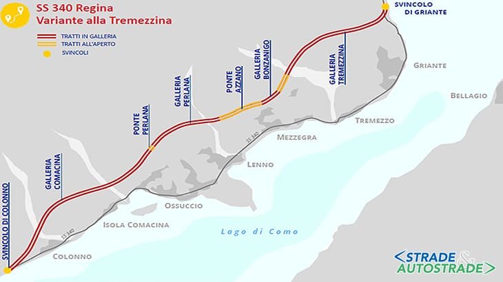 Variante della Tremezzina progetto