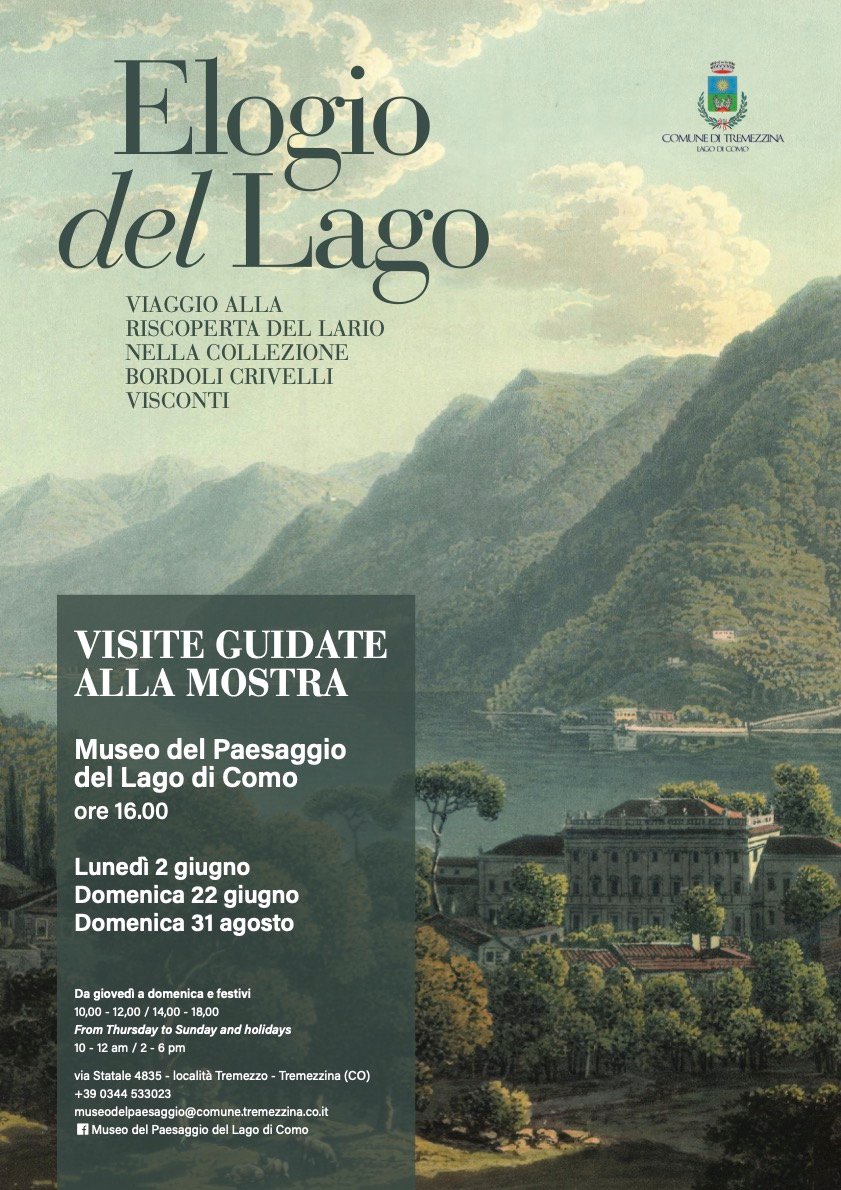 Tremezzina mostra "Elogio del Lago" : visite guidate 1 Locandina Visite guidate