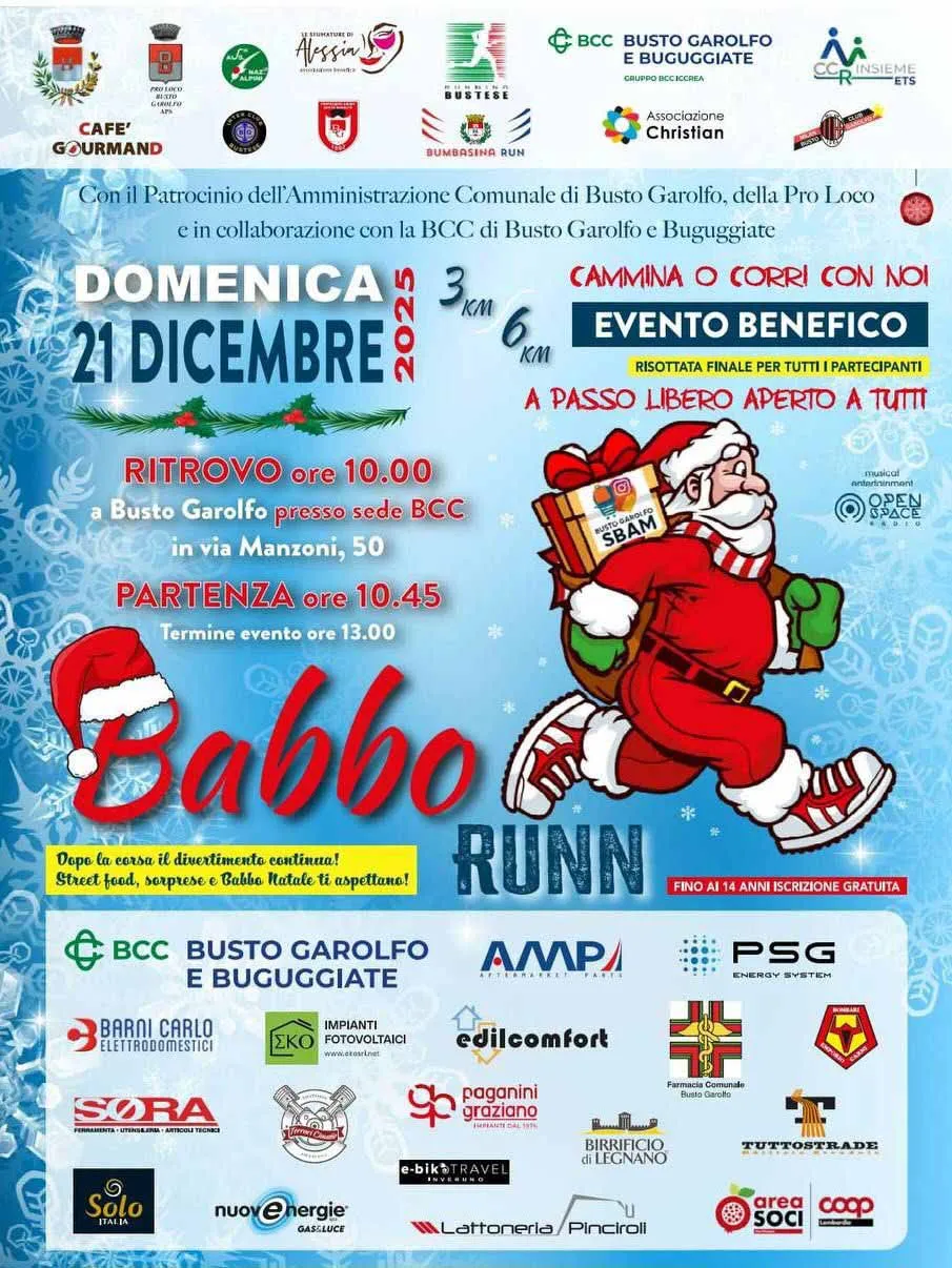 Babbo Runn, la corsa solidale dei Babbi Natale 2 Babbo Run 2025