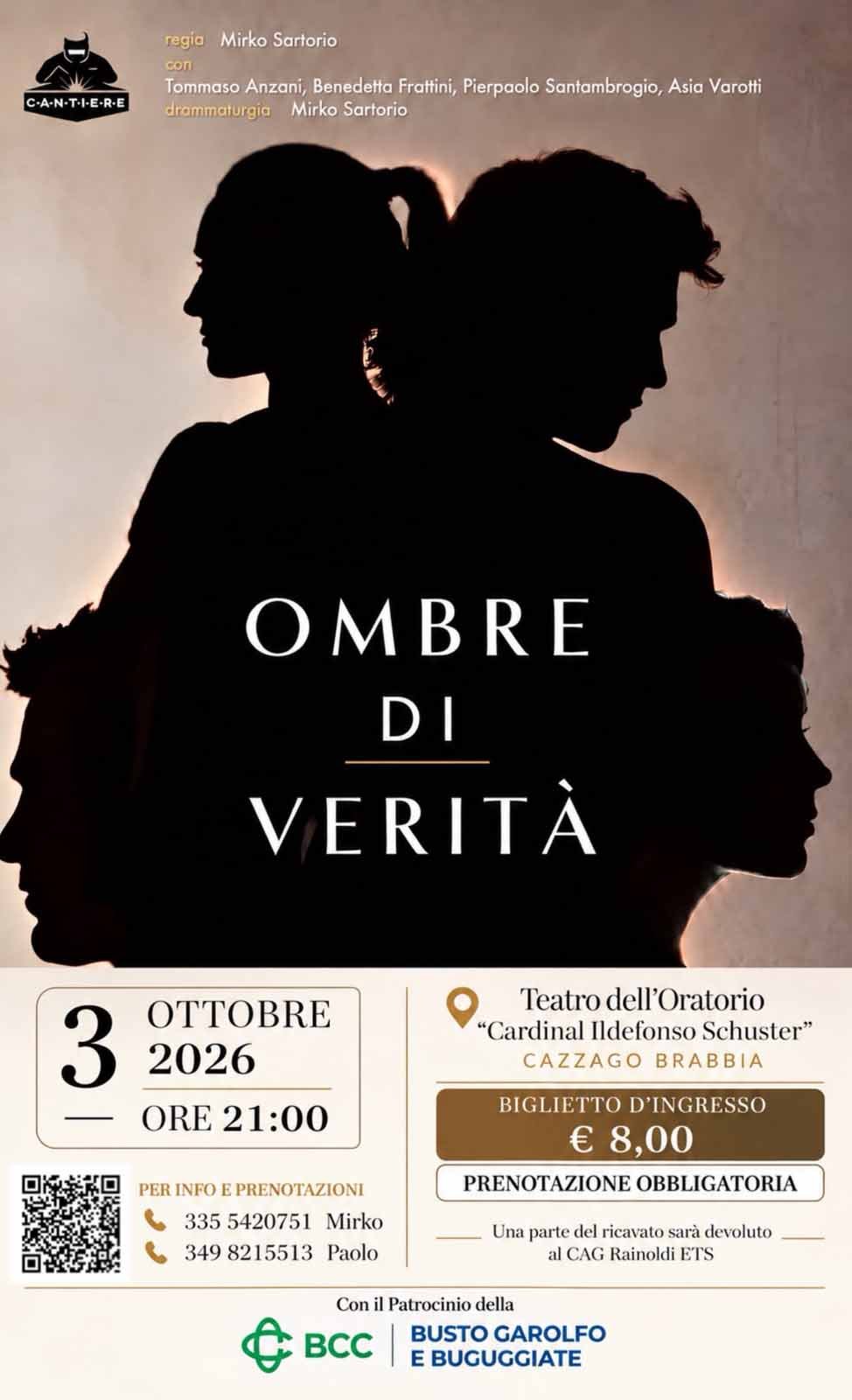 5 Eventi di Teatro solidale: Ombre a Cazzago 1 Teatro solidale Como - Ombre di Verita a Cazzago Brabbia